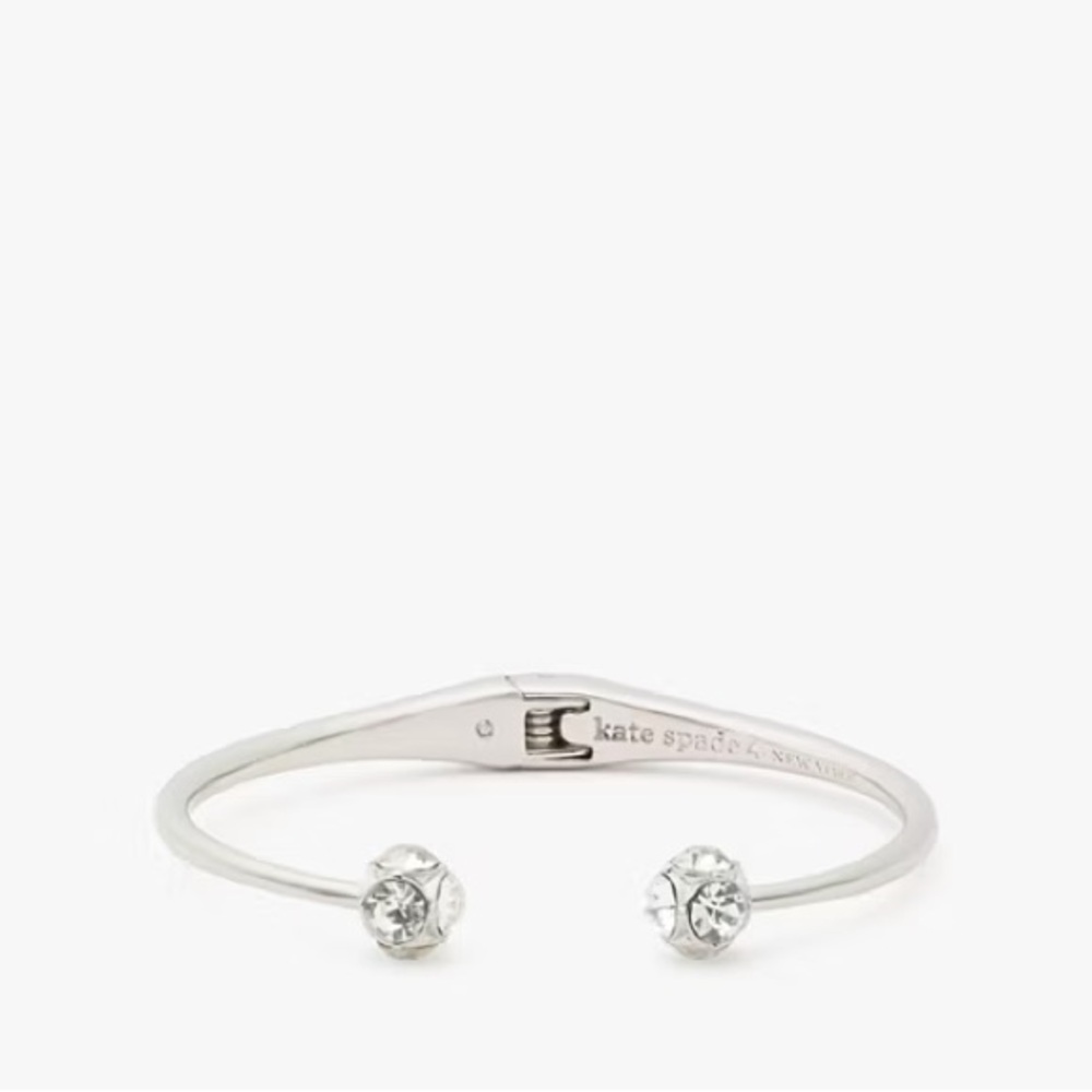 Kate Spade Lady Marmalade Silver Open Cuff Bracelet, NWT